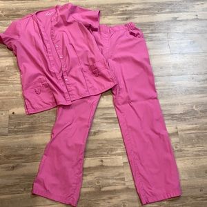 Pink scrubs